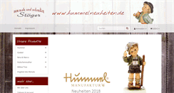 Desktop Screenshot of hummelneuheiten.de